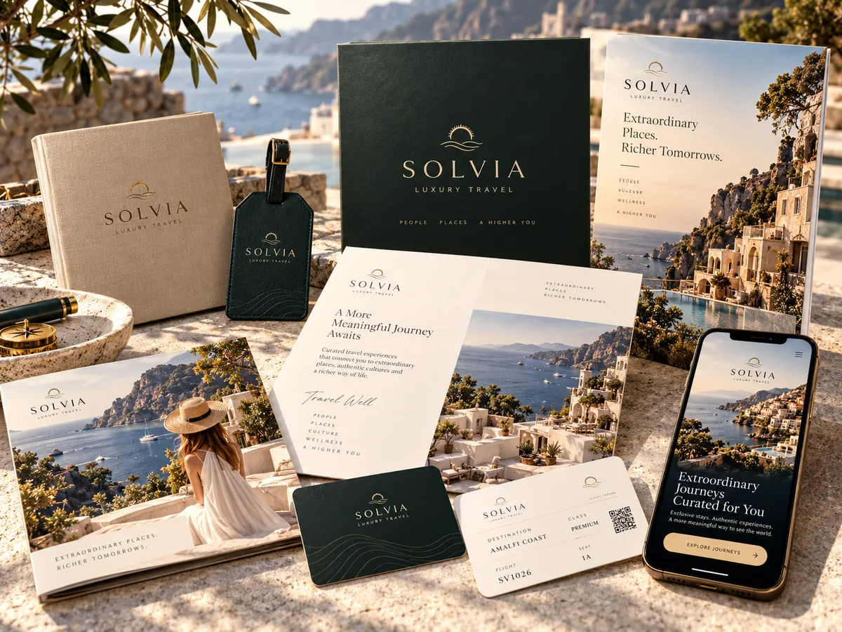 SOLVIA 奢華旅遊品牌系統 概念案例